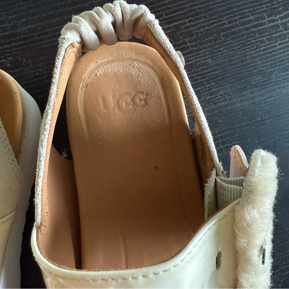 UGG Cream and Tan Platform Sandals - Picture 10 of 11